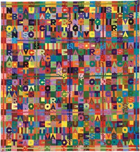 ALIGHIERO BOETTI - Senza titolo (Nero su bianco e bianco su nero)