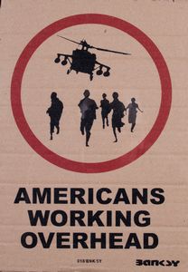 Banksy - Americans Working Overhead