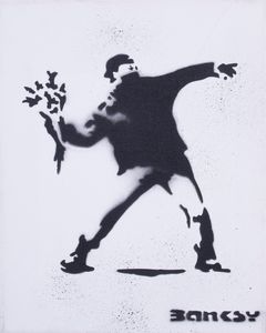 Banksy - Love Is in the Air