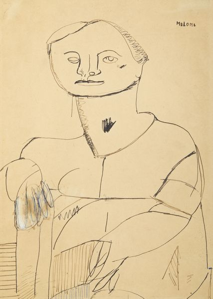 MELONI GINO (1905 - 1989) : Ritratto di donna.  - Asta Asta 407 | ARTE MODERNA E CONTEMPORANEA Virtuale - Associazione Nazionale - Case d'Asta italiane