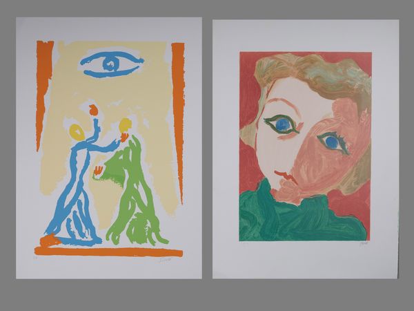 GUIDI VIRGILIO (1891 - 1984) : Lotto composto da n. 2 fogli.  - Asta Asta 407 | ARTE MODERNA E CONTEMPORANEA Virtuale - Associazione Nazionale - Case d'Asta italiane