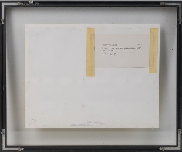 MARIANI UMBERTO (n. 1936) : Progetto per tensione orizzontale.  - Asta Asta 407 | ARTE MODERNA E CONTEMPORANEA Virtuale - Associazione Nazionale - Case d'Asta italiane