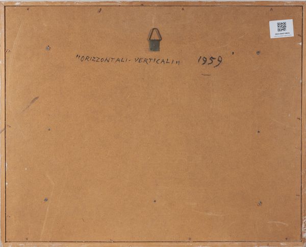 DELLA TORRE ENRICO (n. 1931) : Orizzontali-Verticali.  - Asta Asta 407 | ARTE MODERNA E CONTEMPORANEA Virtuale - Associazione Nazionale - Case d'Asta italiane