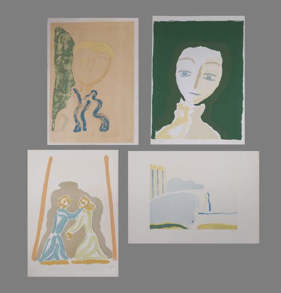 GUIDI VIRGILIO (1891 - 1984) : Lotto composto da n. 4 fogli.  - Asta Asta 407 | ARTE MODERNA E CONTEMPORANEA Virtuale - Associazione Nazionale - Case d'Asta italiane