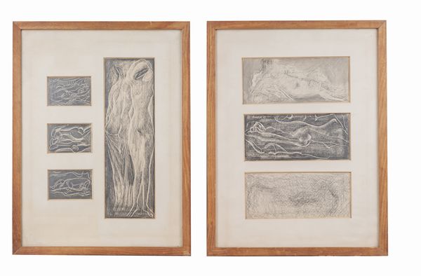 BIANCONI FULVIO (1915 - 1996) : Lotto composto da n.2 opere. Senza titolo.  - Asta Asta 407 | ARTE MODERNA E CONTEMPORANEA Virtuale - Associazione Nazionale - Case d'Asta italiane