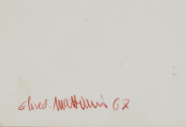 MATTIACCI ELISEO (n. 1940) : Senza titolo.  - Asta Asta 407 | ARTE MODERNA E CONTEMPORANEA Virtuale - Associazione Nazionale - Case d'Asta italiane