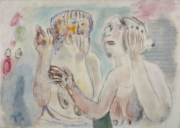 PAJETTA GUIDO PAOLO (1898 - 1987) : Donne spaventate.  - Asta Asta 407 | ARTE MODERNA E CONTEMPORANEA Virtuale - Associazione Nazionale - Case d'Asta italiane
