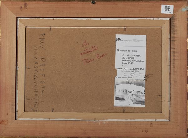 ROSSI ILARIO (1911 - 1994) : Senza titolo.  - Asta Asta 407 | ARTE MODERNA E CONTEMPORANEA Virtuale - Associazione Nazionale - Case d'Asta italiane