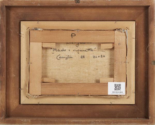 LONGARETTI TRENTO (n. 1916) : Madre e organetto.  - Asta Asta 407 | ARTE MODERNA E CONTEMPORANEA Virtuale - Associazione Nazionale - Case d'Asta italiane