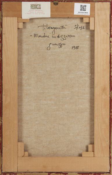 LONGARETTI TRENTO (n. 1916) : Madre in azzurro.  - Asta Asta 407 | ARTE MODERNA E CONTEMPORANEA Virtuale - Associazione Nazionale - Case d'Asta italiane