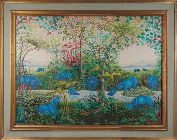 INVREA IRENE  (n. 1919) : Il paradiso dei rinoceronti.  - Asta Asta 407 | ARTE MODERNA E CONTEMPORANEA Virtuale - Associazione Nazionale - Case d'Asta italiane