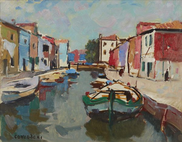 CONSADORI SILVIO (1909 - 1994) : Marina con imbarcazioni.  - Asta Asta 407 | ARTE MODERNA E CONTEMPORANEA Virtuale - Associazione Nazionale - Case d'Asta italiane