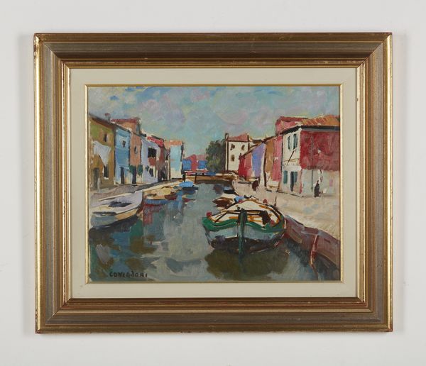 CONSADORI SILVIO (1909 - 1994) : Marina con imbarcazioni.  - Asta Asta 407 | ARTE MODERNA E CONTEMPORANEA Virtuale - Associazione Nazionale - Case d'Asta italiane