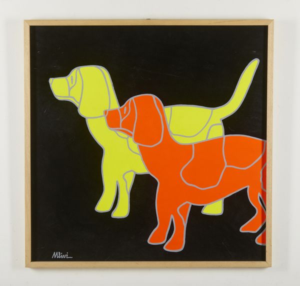 ULIVI SERGIO  (n. 1955) : Due beagle.  - Asta Asta 407 | ARTE MODERNA E CONTEMPORANEA Virtuale - Associazione Nazionale - Case d'Asta italiane