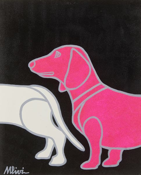 ULIVI SERGIO  (n. 1955) : Due bassotti.  - Asta Asta 407 | ARTE MODERNA E CONTEMPORANEA Virtuale - Associazione Nazionale - Case d'Asta italiane