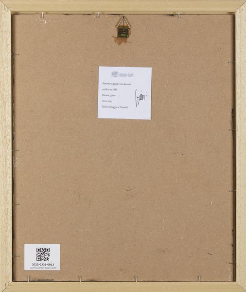 ULIVI SERGIO  (n. 1955) : Omaggio a Possenti.  - Asta Asta 407 | ARTE MODERNA E CONTEMPORANEA Virtuale - Associazione Nazionale - Case d'Asta italiane