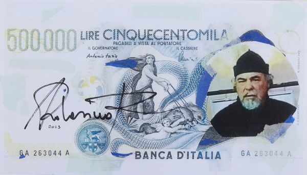 ARDOVINO ROBERTO (n. 1952) : Ritorno alla lira.  - Asta Asta 407 | ARTE MODERNA E CONTEMPORANEA Virtuale - Associazione Nazionale - Case d'Asta italiane