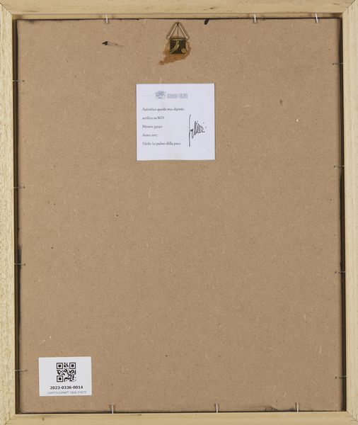 ULIVI SERGIO  (n. 1955) : Le palme della pace.  - Asta Asta 407 | ARTE MODERNA E CONTEMPORANEA Virtuale - Associazione Nazionale - Case d'Asta italiane