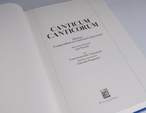 NESPOLO UGO (n. 1941) : Cantico dei Cantici.  - Asta Asta 407 | ARTE MODERNA E CONTEMPORANEA Virtuale - Associazione Nazionale - Case d'Asta italiane