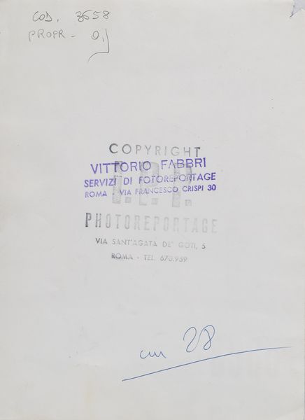 FABBRI VITTORIO : Presidente Leone.  - Asta Asta 407 | ARTE MODERNA E CONTEMPORANEA Virtuale - Associazione Nazionale - Case d'Asta italiane