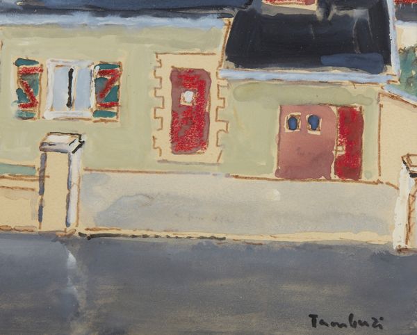 TAMBURI ORFEO (1910 - 1994) : Paesaggio urbano.  - Asta Asta 407 | ARTE MODERNA E CONTEMPORANEA Virtuale - Associazione Nazionale - Case d'Asta italiane