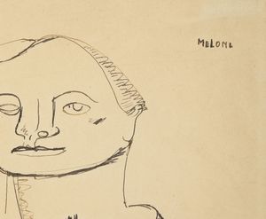 MELONI GINO (1905 - 1989) : Ritratto di donna.  - Asta Asta 407 | ARTE MODERNA E CONTEMPORANEA Virtuale - Associazione Nazionale - Case d'Asta italiane