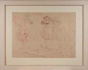 SASSU ALIGI (1912 - 2000) - Cavalli.