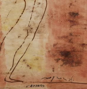 ROGNONI FRANCO (1913 - 1999) : L'attore.  - Asta Asta 407 | ARTE MODERNA E CONTEMPORANEA Virtuale - Associazione Nazionale - Case d'Asta italiane