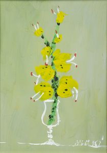 MASCI EDOLO (1938 - 2008) - Fiori in bicchiere.