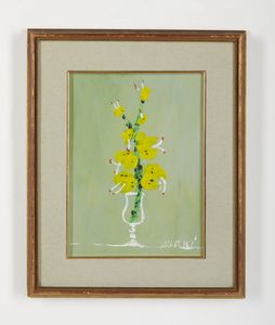 MASCI EDOLO (1938 - 2008) : Fiori in bicchiere.  - Asta Asta 407 | ARTE MODERNA E CONTEMPORANEA Virtuale - Associazione Nazionale - Case d'Asta italiane