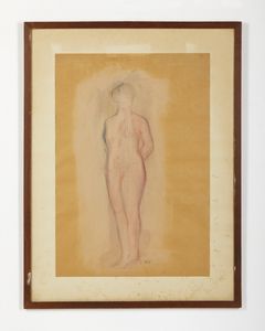 CALVANI BRUNO (1904 - 1985) : Nudo di donna.  - Asta Asta 407 | ARTE MODERNA E CONTEMPORANEA Virtuale - Associazione Nazionale - Case d'Asta italiane