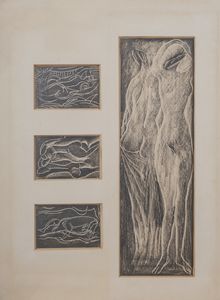 BIANCONI FULVIO (1915 - 1996) : Lotto composto da n.2 opere. Senza titolo.  - Asta Asta 407 | ARTE MODERNA E CONTEMPORANEA Virtuale - Associazione Nazionale - Case d'Asta italiane