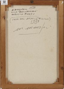 MAZZOLENI MARTINO (1935 - 1995) : Segno memorie.  - Asta Asta 407 | ARTE MODERNA E CONTEMPORANEA Virtuale - Associazione Nazionale - Case d'Asta italiane