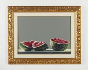 CICCOTELLI BENIAMINO (n. 1937) : Pezzi di cocomero.  - Asta Asta 407 | ARTE MODERNA E CONTEMPORANEA Virtuale - Associazione Nazionale - Case d'Asta italiane