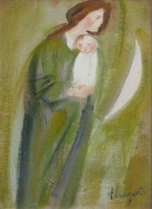 LONGARETTI TRENTO (n. 1916) - Maternit�.