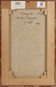 LONGARETTI TRENTO (n. 1916) : Madre in azzurro.  - Asta Asta 407 | ARTE MODERNA E CONTEMPORANEA Virtuale - Associazione Nazionale - Case d'Asta italiane