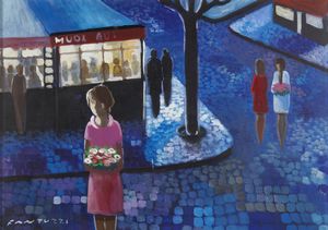 FANTUZZI ELIANO (1909 - 1987) - Notturno.