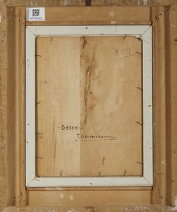 GIOVENZANI TULLIO  (1907 - 1975) : Gerani.  - Asta Asta 407 | ARTE MODERNA E CONTEMPORANEA Virtuale - Associazione Nazionale - Case d'Asta italiane