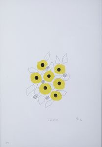 BIGGI GASTONE (1925 - 2014) : Puntocromie. I fiori del sole.  - Asta Asta 407 | ARTE MODERNA E CONTEMPORANEA Virtuale - Associazione Nazionale - Case d'Asta italiane