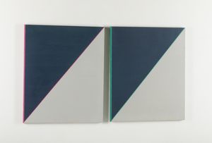 OLIVIERI GIORGIO (n. 1937) : Due campi.  - Asta Asta 407 | ARTE MODERNA E CONTEMPORANEA Virtuale - Associazione Nazionale - Case d'Asta italiane