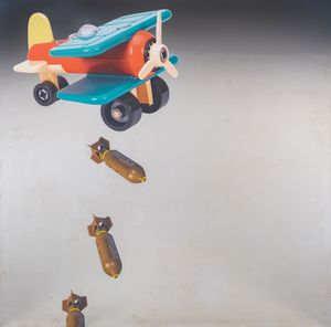 MARCHEGIANI PEP (n. 1971) : Il bombardamento di Gilda.  - Asta Asta 407 | ARTE MODERNA E CONTEMPORANEA Virtuale - Associazione Nazionale - Case d'Asta italiane