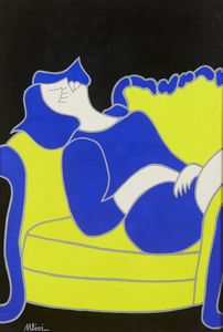 ULIVI SERGIO  (n. 1955) - La sognatrice.