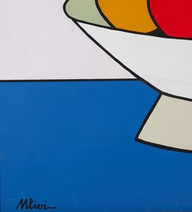 ULIVI SERGIO  (n. 1955) : Una natura morta.  - Asta Asta 407 | ARTE MODERNA E CONTEMPORANEA Virtuale - Associazione Nazionale - Case d'Asta italiane