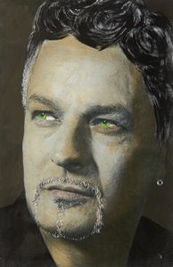 VIGNOLINI MARCO  (n. 1941) - Senza titolo (Roberto Baggio).