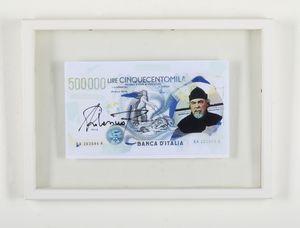 ARDOVINO ROBERTO (n. 1952) : Ritorno alla lira.  - Asta Asta 407 | ARTE MODERNA E CONTEMPORANEA Virtuale - Associazione Nazionale - Case d'Asta italiane