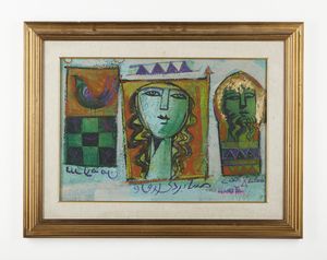 WANDAVI MOHAMED  (n. 1945) : Senza titolo.  - Asta Asta 407 | ARTE MODERNA E CONTEMPORANEA Virtuale - Associazione Nazionale - Case d'Asta italiane