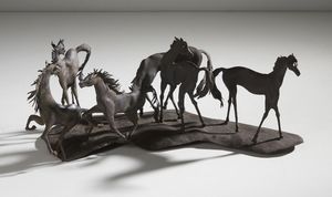 CARATTI ALDO : Cavalli.  - Asta Asta 407 | ARTE MODERNA E CONTEMPORANEA Virtuale - Associazione Nazionale - Case d'Asta italiane