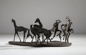 CARATTI ALDO : Cavalli.  - Asta Asta 407 | ARTE MODERNA E CONTEMPORANEA Virtuale - Associazione Nazionale - Case d'Asta italiane