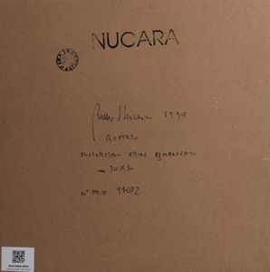 NUCARA RENZO (n. 1955) : Reperto.  - Asta Asta 407 | ARTE MODERNA E CONTEMPORANEA Virtuale - Associazione Nazionale - Case d'Asta italiane