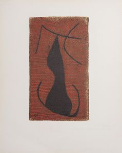 MIRO' JOAN (1893 - 1983) - Femme V/VI.